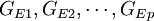 G_{E1},G_{E2},/cdots,G_{Ep}