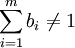/sum_{i=1}^mb_i/ne1