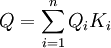 Q=/sum_{i=1}^n Q_iK_i