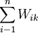 /sum_{i-1}^n W_{ik}