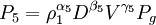 /Rho_5=/rho_1^{/alpha_5}D^{/beta_5}V^{/gamma_5}P_g