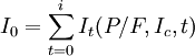 I_0=/sum^i_{t=0}I_t(P/F,I_c,t)