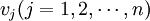 v_j(j=1,2,/cdots,n)