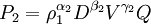 /Rho_2=/rho_1^{/alpha_2}D^{/beta_2}V^{/gamma_2}Q