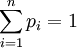 /sum_{i=1}^n p_i=1