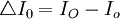 /triangle I_0=I_O-I_o