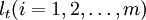 l_t(i=1,2,/ldots,m)