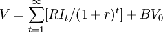 V=/sum_{t=1}^/infty+BV_0