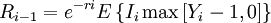 R_{i-1}=e^{-r i}E/left/{I_i /max/left/right/}